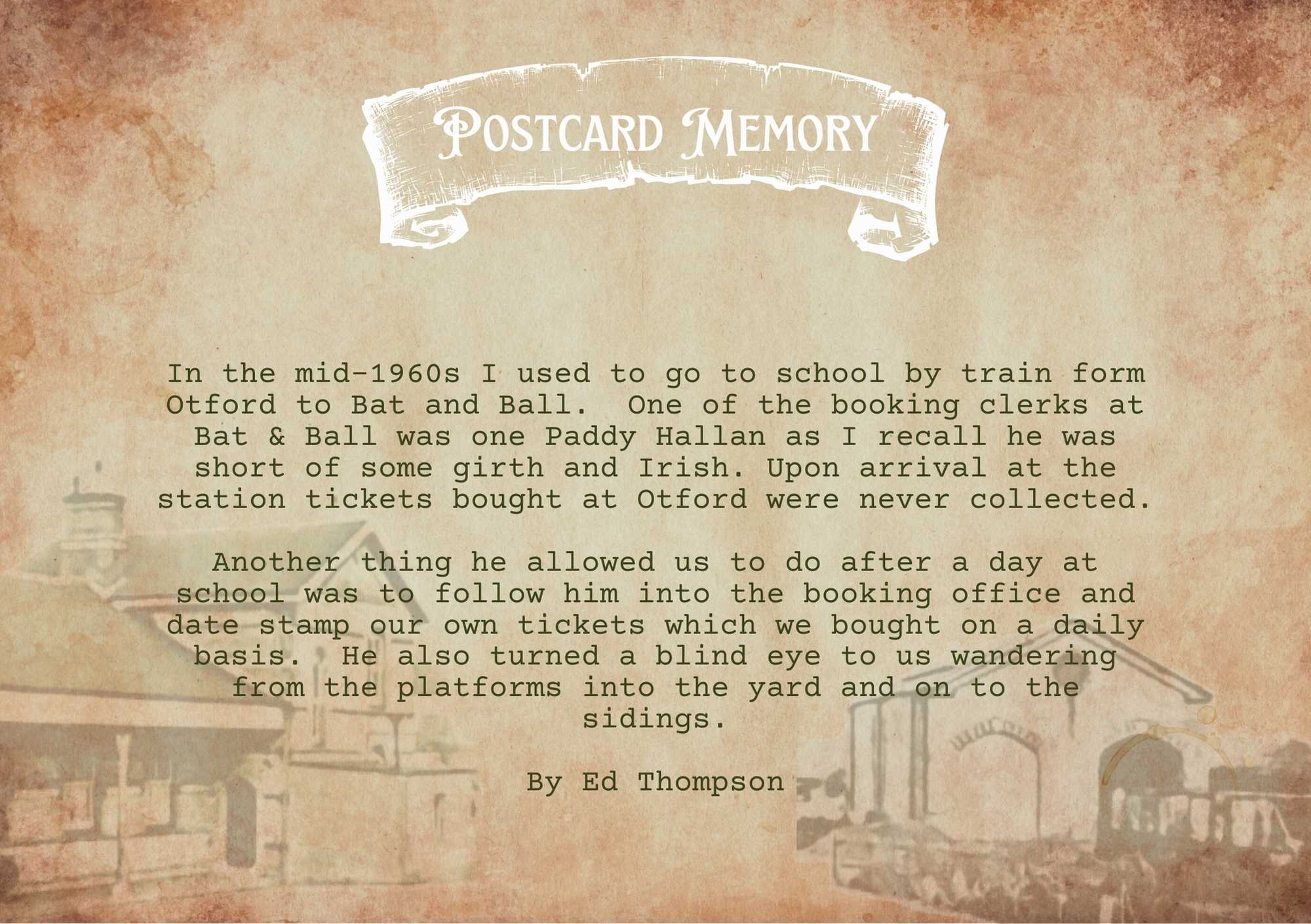 Memories of Bat & Ball Station Bat & Ball Station